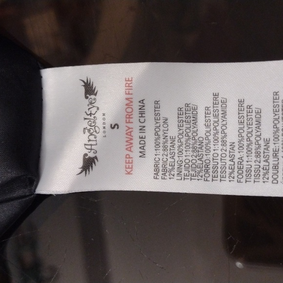 Angel Eye London Black Lace Short Dress Size Small - Picture 7 of 7